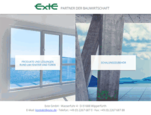 Tablet Screenshot of exte.de